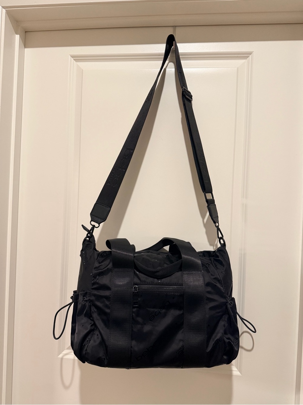 Bebe Sport Small Black Nylon Duffle Gym Bag - Picture 5 of 14